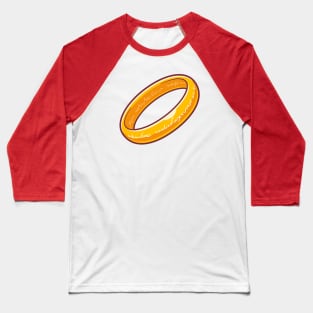 Gold Ring Cartoon Baseball T-Shirt